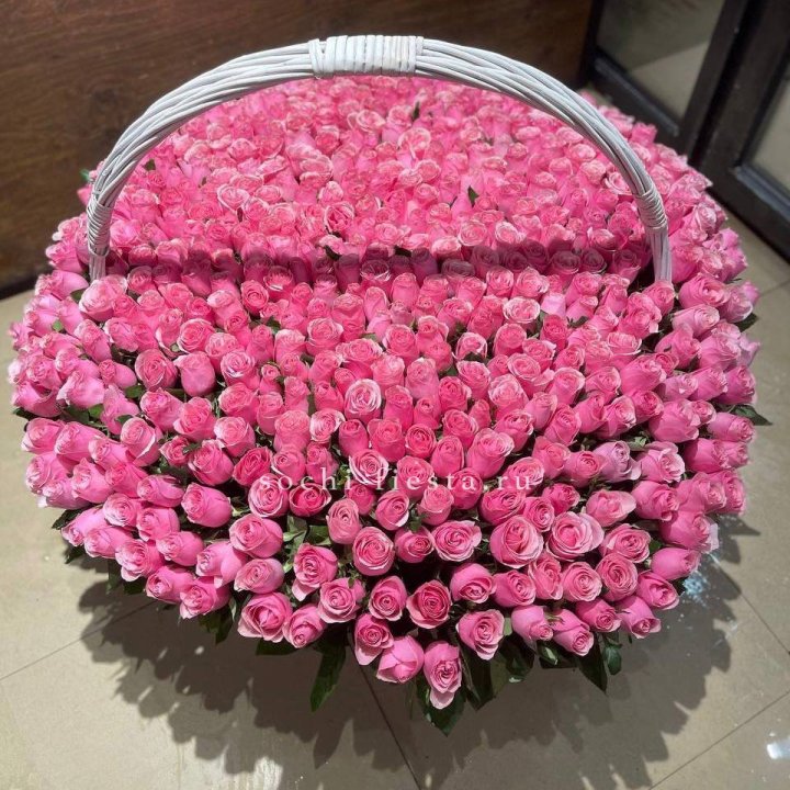 501 розовая роза в Благовещенске