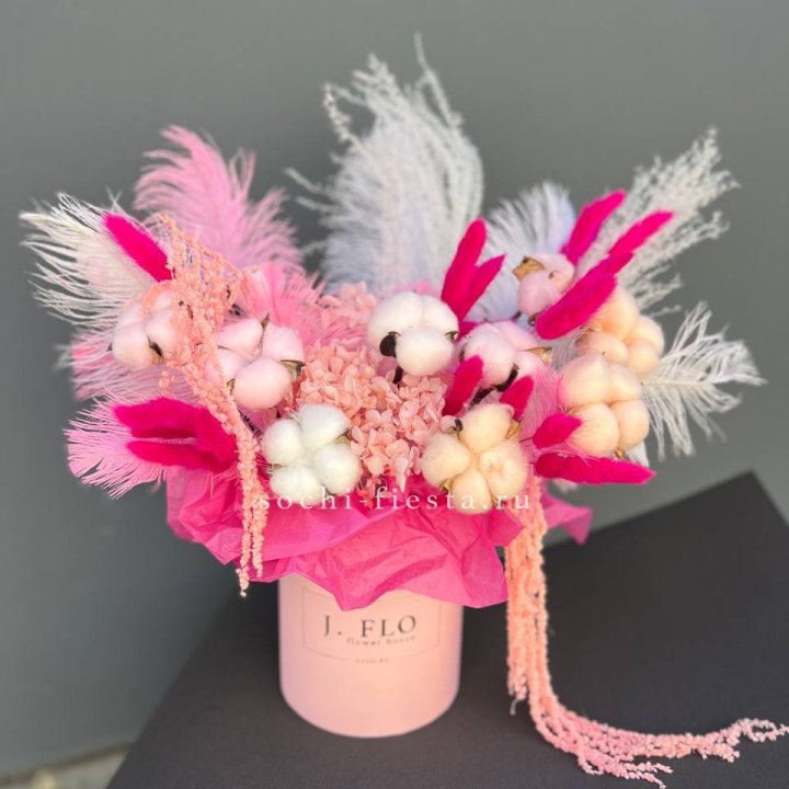 Авторский бокс с сухоцветами №1 в Благовещенске