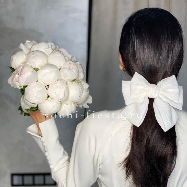 Свадебный букет пионов в Благовещенске