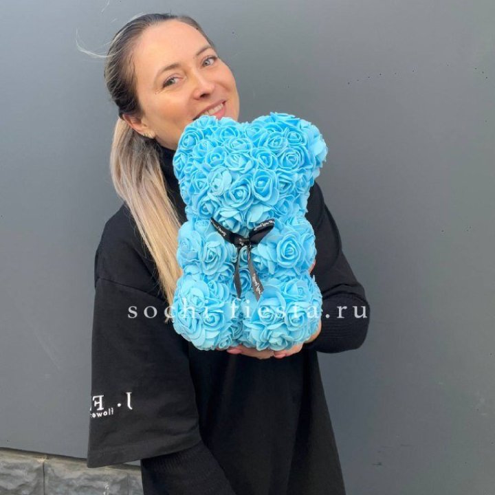 Игрушка медведь голубая в Благовещенске