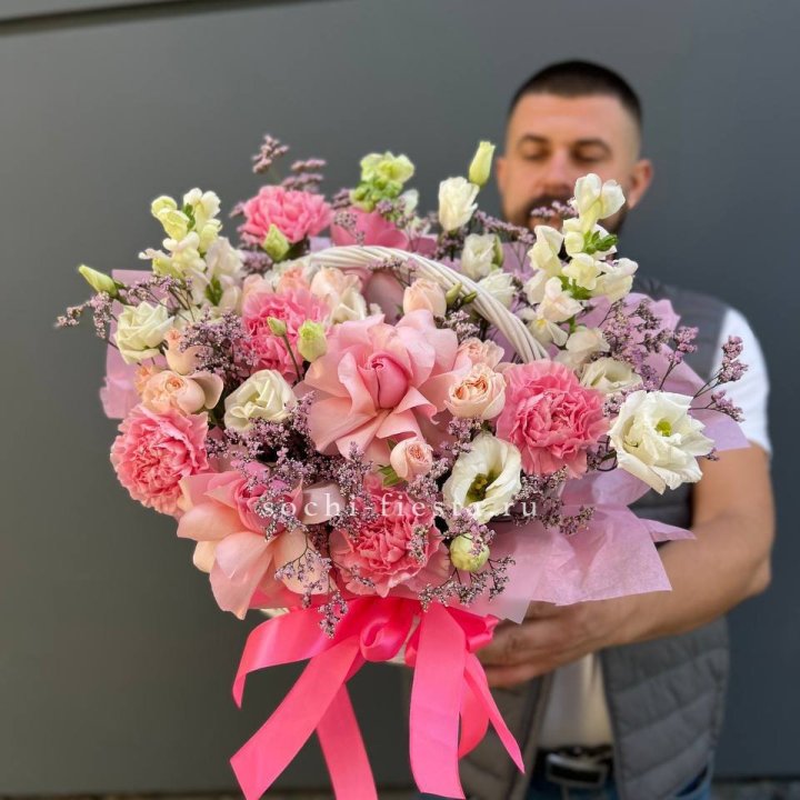 Цветочная корзина №1 в Благовещенске