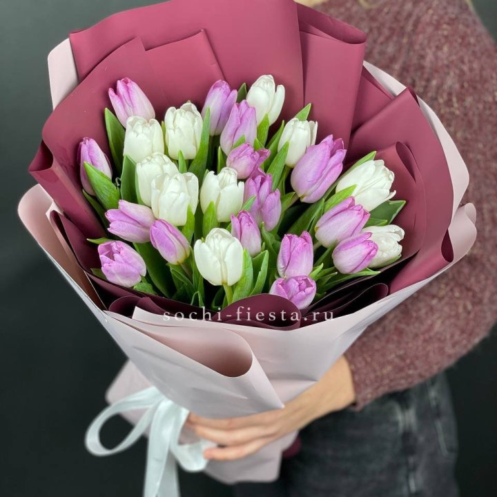 25 тюльпанов микс в Благовещенске